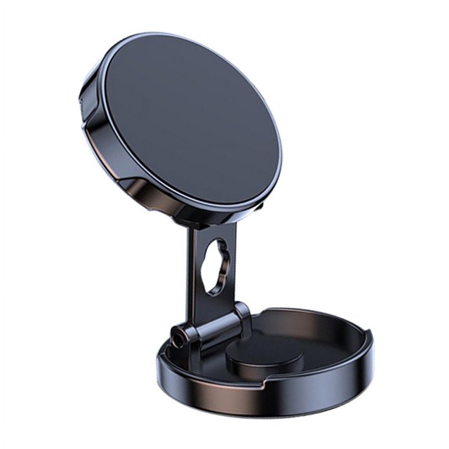Magnetic Phone Holder, 360 Rotation Dashboard Cell Phone Mount Folded with High Strength Metal Materials, Car Magnetic Bracket for Cell Phone