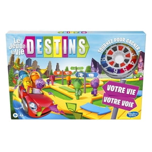 The Jeu de jeu de la vie jeu, Pegs Entrez 6 Couleurs, Jeux de famille pour les enfants, 2-4 joueurs, Âges 8+ - Français Edition