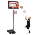 thumbnail image 1 of Costway Panier de Basketball pour Enfants, Système de Panneau Arrière Portable avec Rangement pour Ballons à Hauteur Réglable, 1 of 10