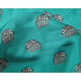 thumbnail image 4 of oneOone Silk Tabby Fabric Elephant Block Print Fabric By Yard 42 Inch Wide, 4 of 4