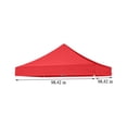 thumbnail image 3 of Apmemiss Clearance Canopy Replacement Top Only, Waterproof Pop Up Canopy Tent Top Cover with Ropes, Instant Canopy Top Sunshade Sliver Coated for Outdoor Garden Patio Camping, 3 of 6
