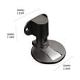 thumbnail image 3 of Dvkptbk Suction Porte au Sol 304 Acier Inoxydable Sol Suction, Forte Résistance au Sol Magnétique Réglable Invisible Porte Suction Outils en Liquidation, 3 of 3