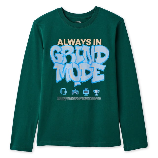 T-shirt à manches longues à imprimé graphique George pour garçons
