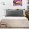 thumbnail image 2 of PiccoCasa 100% Cotton Body Pillowcases Soft Envelope Closure Dark Gray 20"x72", 2 of 7