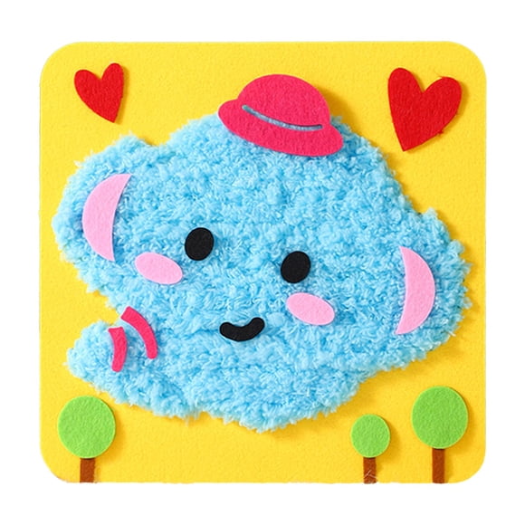 FEIJIBA Jouet Éducatif pour Enfants Kit de Bricolage avec Autocollants d'Animaux pour Préscolaire et Maternelle