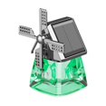 thumbnail image 3 of simhoa Car Air Freshener House with Windmill Ornament Smooth Surfaces Solar Powered Green, 3 of 8