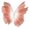 Orange, variant on KLKCMS Artificial Gauze Butterfly with Standing Base Crafts Fake Wedding Decoration Blue