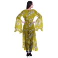 thumbnail image 4 of Moomaya Boléro en Georgette Imprimé à devant Ouvert, Manches Fendues, Couvre-Maillot de Plage pour Femmes, 4 of 5