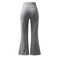 thumbnail image 3 of Innerwin Bottoms Solid Color Ladies Yoga Pants Workout Elastic Waist Plain Trousers Gray S, 3 of 6