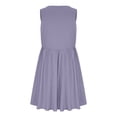 thumbnail image 5 of Gspmoly Robes d'Été pour Femmes, Robe Sans Manches pour Femmes à Couleur Unie avec Ceinture, Grand Ourlet, Col en V, Poche, Style Court, Robes de Vacances pour Femmes Économies, 5 of 5
