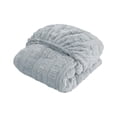 thumbnail image 2 of Milk Fleece Sheet Full Size Milk Wool Fitted Sheet Mattress Protector Blue Jacquard Thermal Fleece Bed Cover for Winter(1Pcs) JASKFLY, 2 of 8