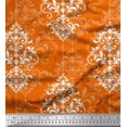 thumbnail image 1 of Soimoi Georgette Viscose Fabric Filigree Damask Decor Fabric Printed Yard 42 Inch Wide, 1 of 3
