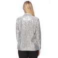 thumbnail image 2 of Women's Evening Sparkle Sequins Open Front Long Sleeve Blazer Jacket, 2 of 5