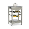 thumbnail image 4 of Îlot de cuisine gris Randall avec dessus en granit, 4 of 7