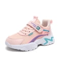 thumbnail image 1 of FAOWME Chaussures de Course Décontractées Confortables à Lacets en Maille pour Enfants Rose 4.5-5 Ans, 1 of 8