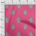 thumbnail image 1 of oneOone Georgette Viscose Fabric Leaves|Floral & Paisley Block Printed Craft Fabric BTY 42 Inch Wide, 1 of 4