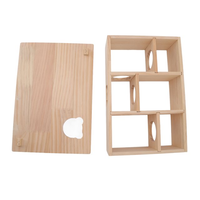 Hamster Hideout Hut, Corrosion Resistance Wear Resistance Hamster House Log Multifunction For Pets Moving
