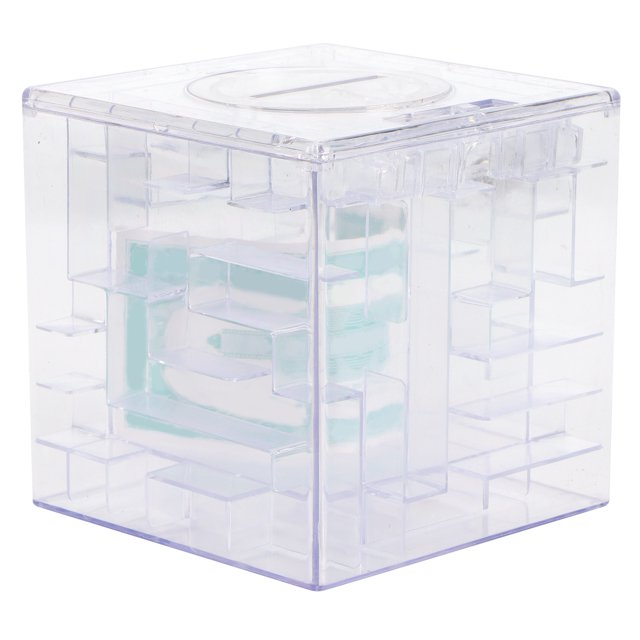 Money Maze Puzzle Box, Puzzle Maze Coin Box Innovative Money Bank Money Saving Box for Kids, Fun Gift Educational Toy Gift with Maze Game, Ideal for Children