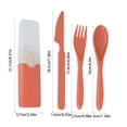 thumbnail image 3 of Chmadoxn Kitchen Gadgets, Kitchen Accessories, Kitchen Utensils, Kitchen Tool Straw Plastic Knife Fork And Spoon Tableware Set Artificial knife cutlery, 3 of 6