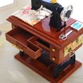 thumbnail image 1 of Vintage Music Box Mini Sewing Machine Style Mechanical Birthday Gift Table Decor, 1 of 8