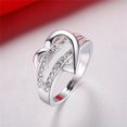 thumbnail image 4 of TIMIFIS Silver Rings Ladies Fashion Diamond Jewelry Jewelry Valentine'S Day Gift, 4 of 6