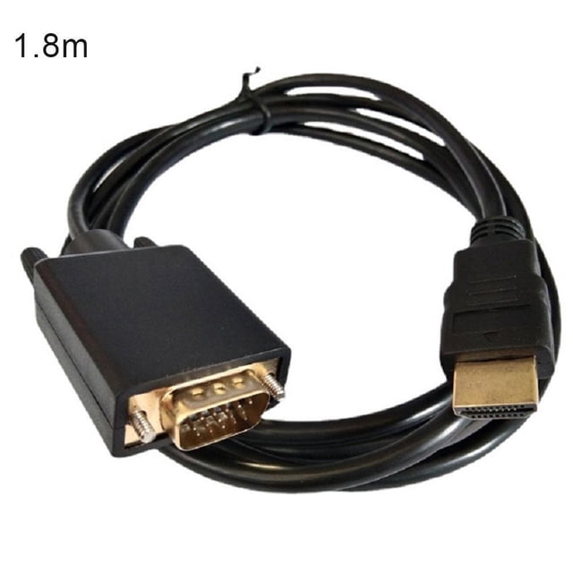 180cm HD to VGA Adapter Cable1080p Computer Video Cable HD to VGA Hot M5