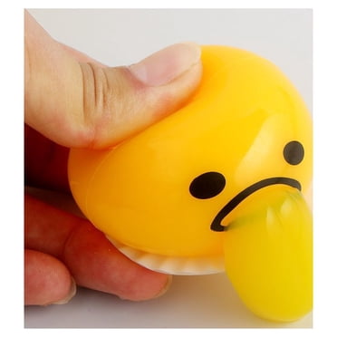 Wekvgz Squishy Puking Egg Yolk Stress Ball With Yellow Goop Joke Ball Squeeze toy new