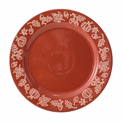 Orange, variant on Way to Celebrate Harvest Collection Orange Ceramic Dinner Plate, 11.3 inch, 1 Piece