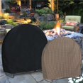 thumbnail image 2 of fashionhome Firewood Log Rack Cover Firewood Log Hoop Cover Weather-Resistant Cover for Home, 2 of 9