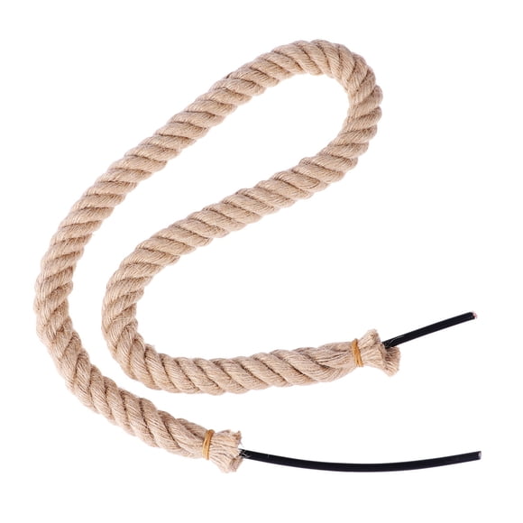 KAKOWELY hemp cable Vintage Braided Cable Hemp Cord Electric Wire for Pendant Lamp Rope Light Cord DIY Accessory (1m)39.37"X0.71"X0.71"