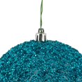 thumbnail image 2 of Vickerman N185732D Boule Perlée Bleu Bébé 4.75 Po. avec Perçage 6 par Sac, 2 of 3
