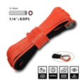 thumbnail image 3 of 1/4''x50' Truck Boat Emergency Replacement Car Outdoor Accessories Synthetic Winch Rope Cable ATV UTV 7700lbs 12 Strand String ,Easy to Carry, 3 of 6