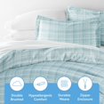 thumbnail image 4 of ienjoy Home Duvet Cover Set Polkadot Patterned TwinAqua, 4 of 5