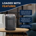 thumbnail image 2 of DeLonghi Compact Digital Ceramic Heater with Remote, 2 of 5