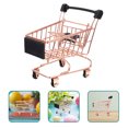 thumbnail image 2 of Shisuyan Mini Shopping Cart Toys Rose Gold 2Set 4.7x4.1in, 2 of 8