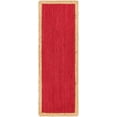 thumbnail image 2 of 2.6x10 Ft Red Jute Area Rug, Hand-Woven, Reversible, Farmhouse Boho Style, Durable & Pet-Friendly Rug for Living Room, Dining Room, and Bedroom, 2 of 5
