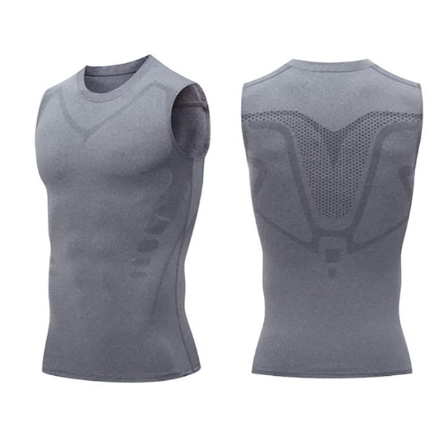 Last Chance Violete Ionic Shaping Vest, Guys Men's Chest Gynecomastia Compression Top To Build A Body