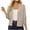 Grey, variant on Pitauce Womens 3/4 Sleeve Cropped Cardigan Sweater Open Front Lightweight Knitted Bolero Shrug Cardigan