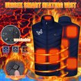 thumbnail image 1 of EQWLJWE Womens Heated Vest Smart Controller Sleeveless Floral Print Lights Out Design Lightweight Heating Vest (Battery Pack Not Included) Heated Vest for Women Rechargeable Halloween Costumes for Women Plus Size, 1 of 1