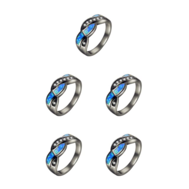 Decodeary Bague Vintage pour Femmes Adaptée à Diverses Occasions avec Cadeaux Classiques 8 5Set