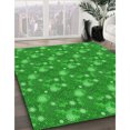 thumbnail image 3 of Ahgly Company Tapis d'Intérieur Lavable en Machine Carré Vert, 8 Pieds Carré, 3 of 7