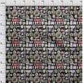 thumbnail image 4 of oneOone Tissu Popeline de Coton Noir Matériel de Robe Médical Imprimé Tissu au Mètre 42 Pouces de Large, 4 of 4
