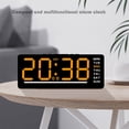 thumbnail image 4 of Cagogo under $5 Digital Alarm Clock, Digital Alarm Clock with Date Temperature, LED Display Electronic Clock, Bedside Nightstand Clock, Dual Power Battery Electric, Adjustable Brightness Clock, 4 of 6