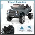 thumbnail image 3 of Costway 24V 2 Seater Ride on Car for Kids Licensed Toyota LC250 Ride on Truck with Remote, 3 of 10