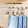 thumbnail image 4 of EGNMCR Bacs de Rangement, Contenants de Rangement Cintres pour Pantalons en Caoutchouc Souple Pinces en Acier Inoxydable Organisateur Polyvalent pour Garde-Robes Antidérapant Pince Sans Trace pour Jupes Jeans Pinces en Acier Inoxydable, 4 of 6