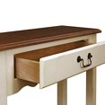 thumbnail image 5 of Leick Furniture Table Console en Bois Wave, Fini Ivoire, 5 of 5