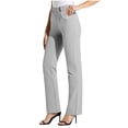 thumbnail image 1 of Soki Dress Pants Women Work Business Pants Tummy Control Office Straight Leg Trousers High Waisted Ladies Slacks, 1 of 8