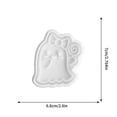 thumbnail image 3 of Halloween Cookie Molds Set D Plastic Baking Tool With Pumpkin Ghost Hat Design For Diy Cake Chocolate Craft D, 3 of 6