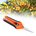 thumbnail image 4 of Garden Shears, Reduce Fatigue Pruners Stainless Steel Easy Operation Safe Secure  For Garden For Home Green,Orange, 4 of 8