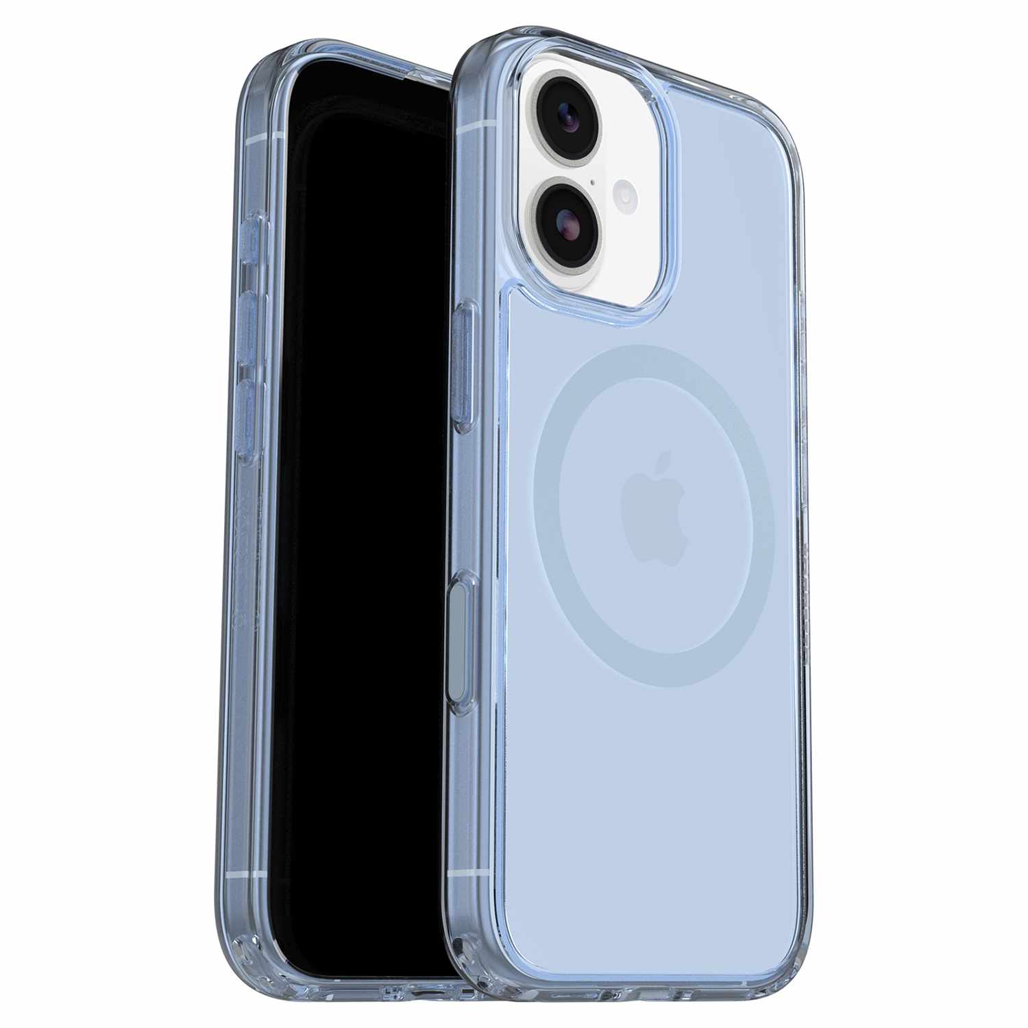 OtterBox Symmetry Clear MagSafe Case w/Camera Control Silver Glade (Blue) for iPhone 17 Pro